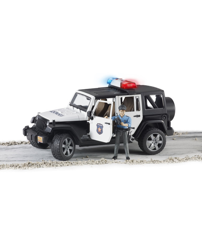 Jeep Rubicon Police car + light skin Policem