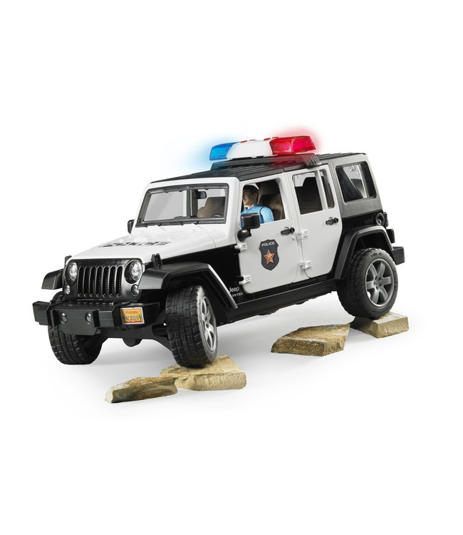 Jeep Rubicon Police car + light skin Policem