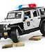 Jeep Rubicon Police car + light skin Policem