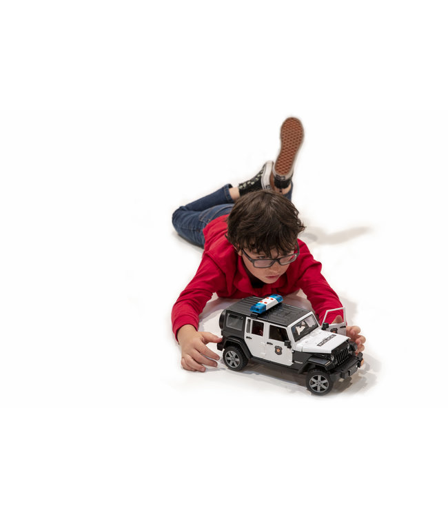 Jeep Rubicon Police car + light skin Policem