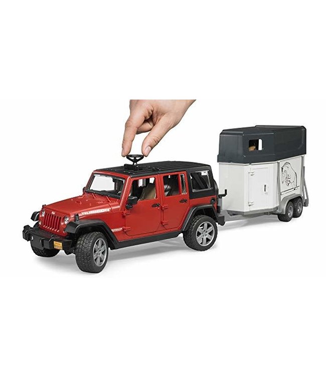 Jeep Wrangler Unlimited Rubicon w Horse Trailer & horse