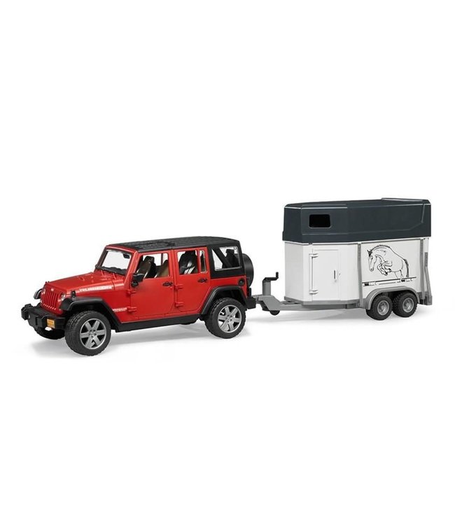 Jeep Wrangler Unlimited Rubicon w Horse Trailer & horse