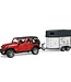 Jeep Wrangler Unlimited Rubicon w Horse Trailer & horse