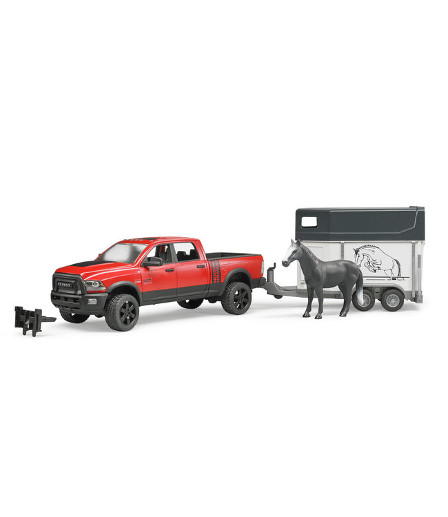 RAM 2500 Pickup Truck w Horse Trailer and Horse
