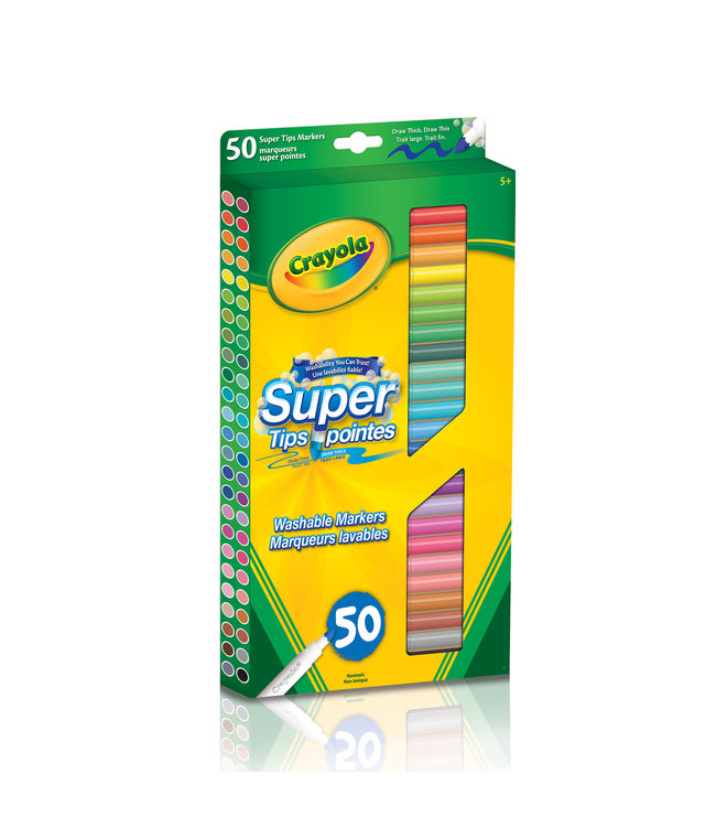 50 Super Tips Washable Markers