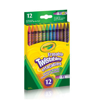 Crayola PENCILS,12CT,ERAS,TWIST,COL.