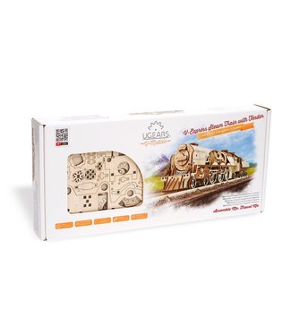 UGears V-Express Steam Train + Tender