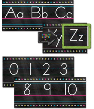 Teacher Created Resources Chalkboard Brights Alphabet Line Bulletin Board