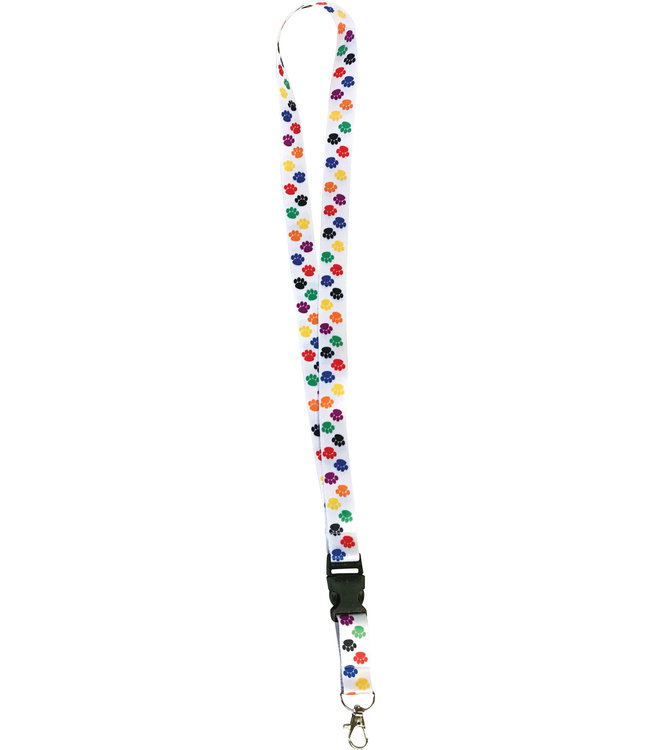 Teacher Created Resources Colorful Paw Prints Lanyard