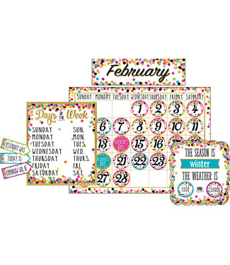 Teacher Created Resources Confetti Calendar Bulletin Board