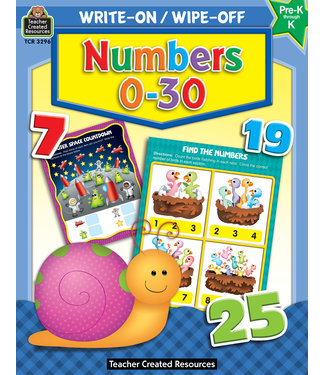 Teacher Created Resources Write-On/Wipe-Off: Numbers 0-30