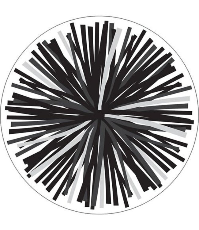 Black & White Poms Colorful Cut-Outs® (Single Design)