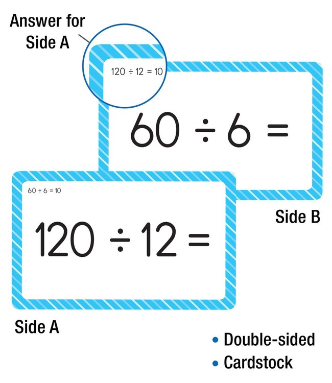 Brighter Child Division 0 to 12 Flash Cards