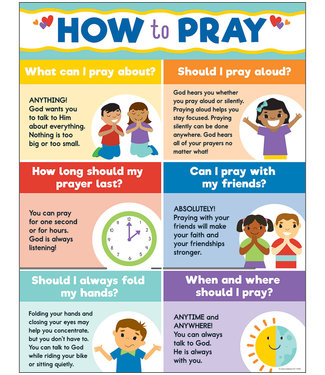 Carson Dellosa How to Pray Chart