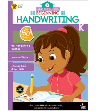 Carson Dellosa Skills for School: Beginning Handwriting, Grades K - 1