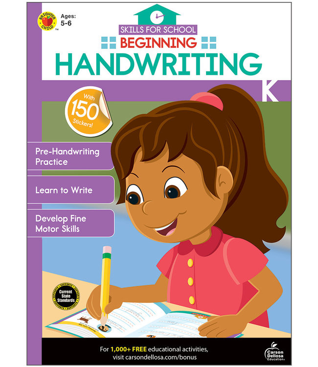 Skills for School: Beginning Handwriting, Grades K - 1