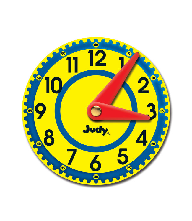 Judy Clocks Colorful Cut-Outs - Curriculum