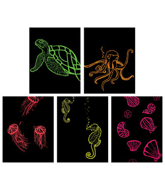 Now You See It FLOURESCENT FLSH ARTPAPER ASST CLR10CT-1