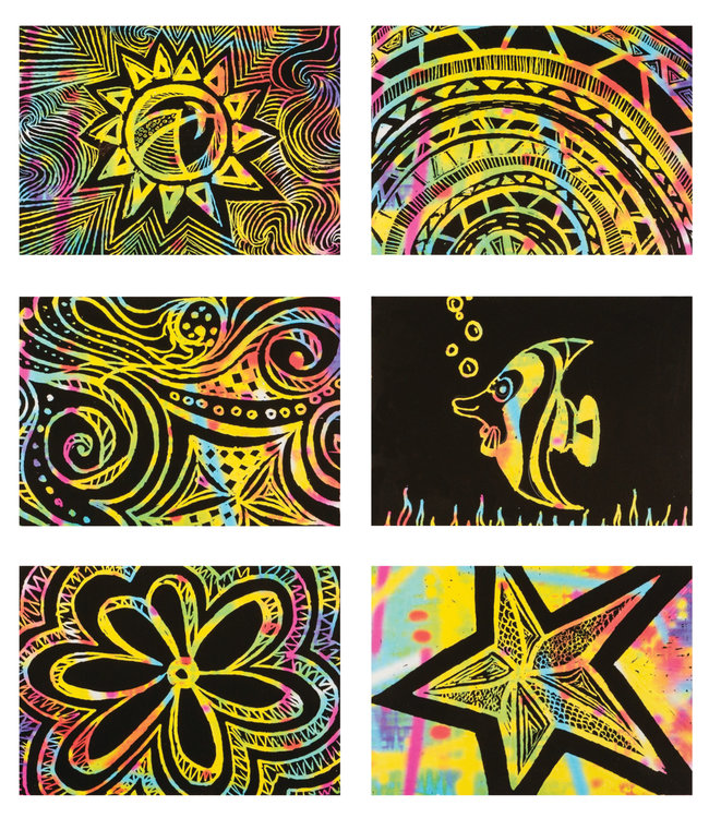 RAINBOW COLOR CARDS 52CT