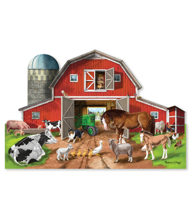 Busy Barn Shaped Floor Puzzle (32 Piece)