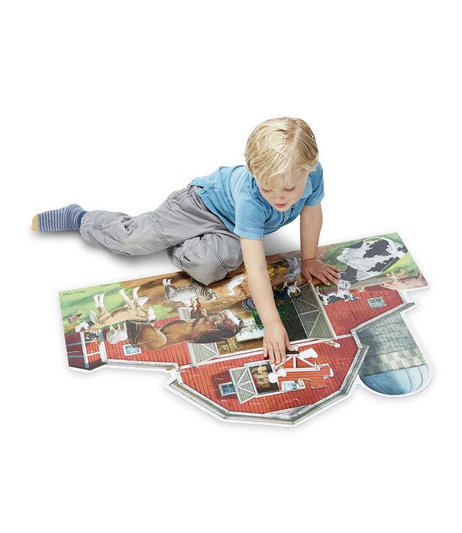Busy Barn Shaped Floor Puzzle (32 Piece)