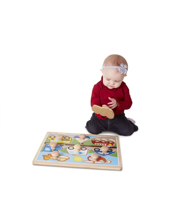 Vehicles Jumbo Knob Puzzle - 8 pieces