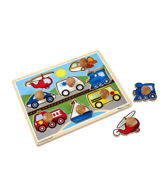 Vehicles Jumbo Knob Puzzle - 8 pieces