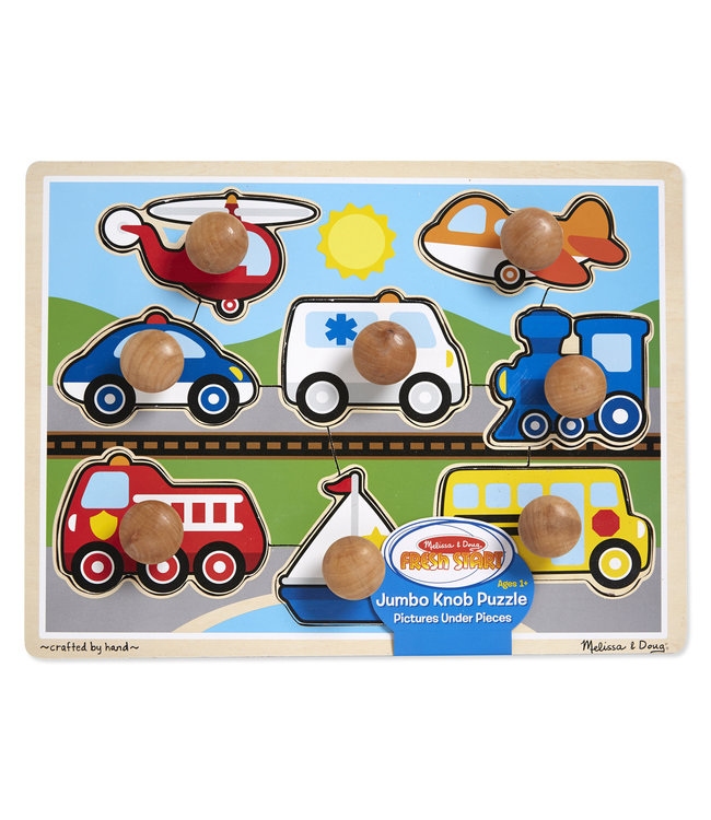 Vehicles Jumbo Knob Puzzle - 8 pieces