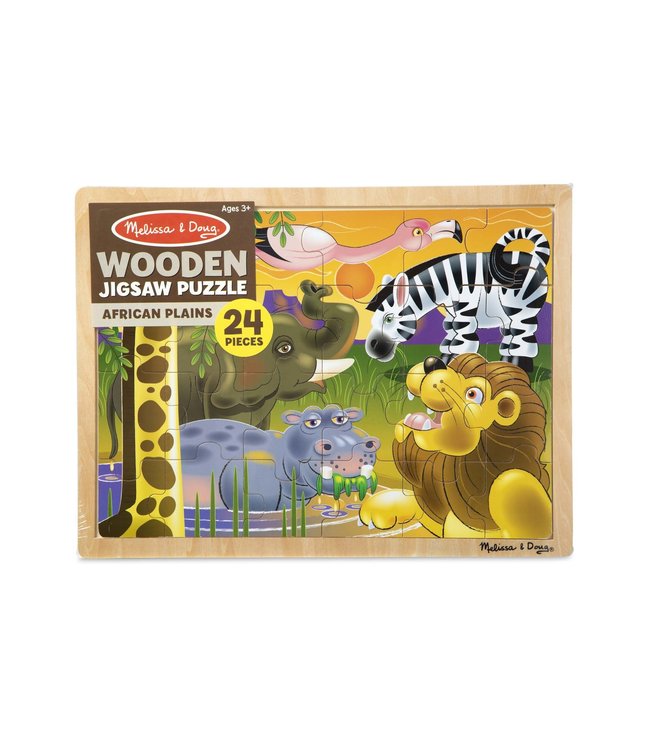 African Plains Wooden Jigsaw Puzzle - 24 Pieces