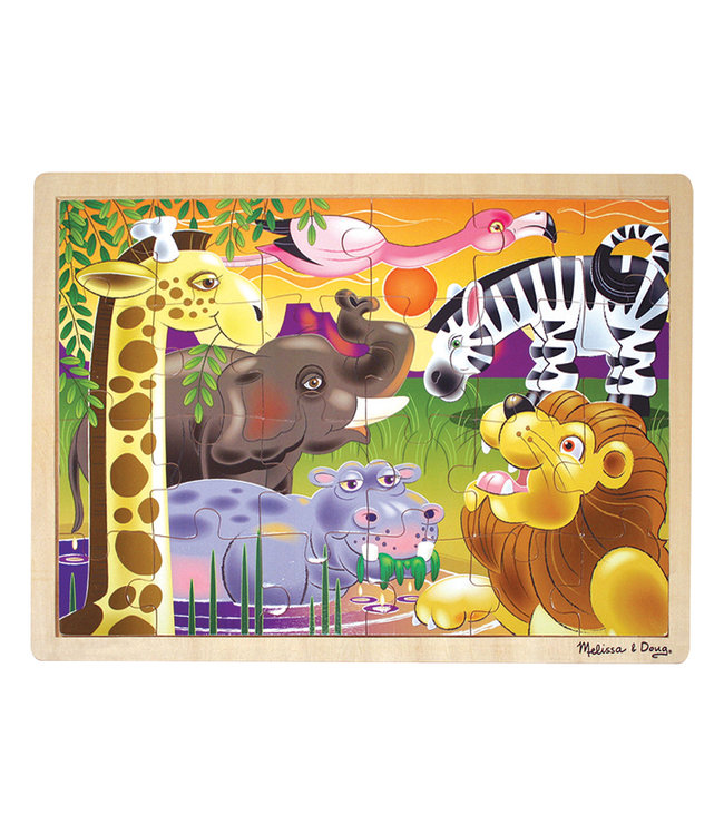 African Plains Wooden Jigsaw Puzzle - 24 Pieces