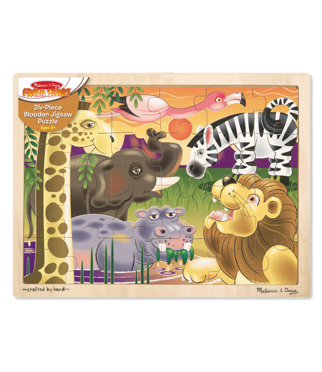 African Plains Wooden Jigsaw Puzzle - 24 Pieces