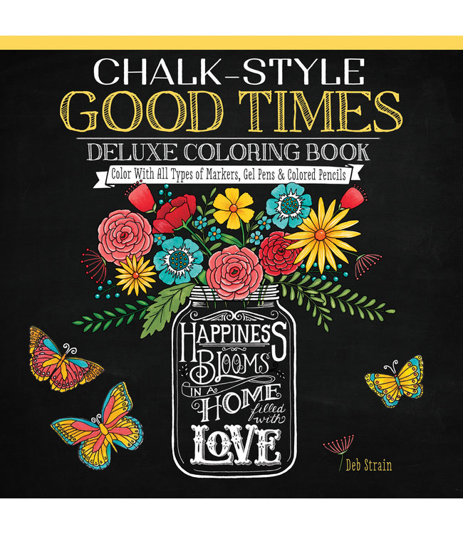 Chalk-Style Good Times Deluxe Coloring Book
