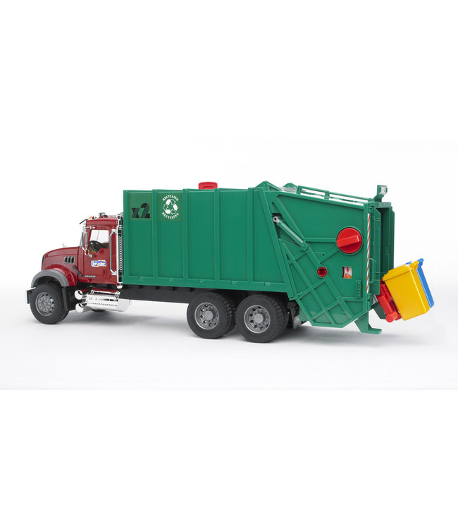 MACK Granite Garbage truck (ruby red-green)