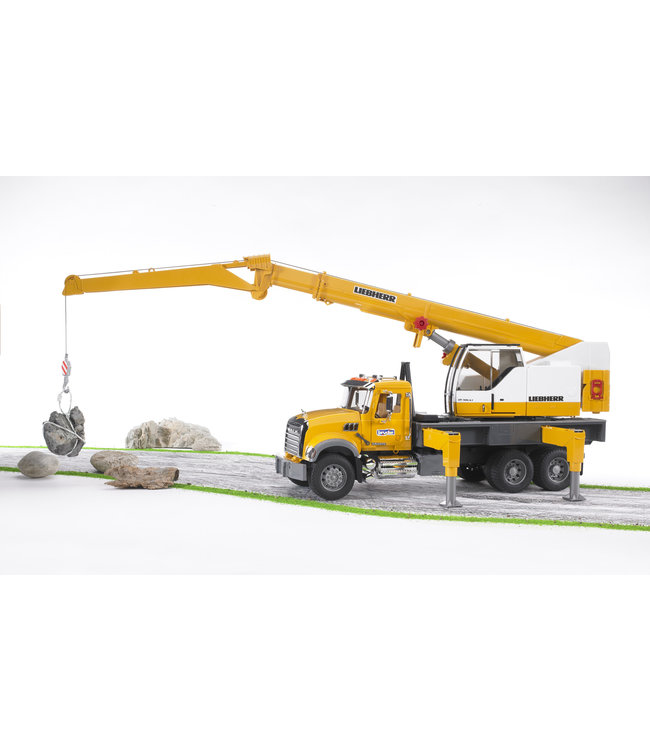 Bruder MACK Granite Liebherr crane truck