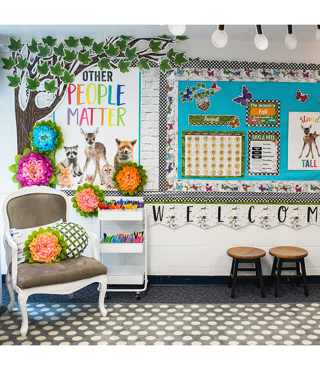 Wood Grain Straight Borders