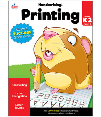 Brighter Child Handwriting: Printing Workbook Grade K-2