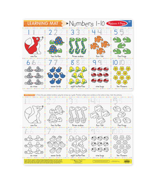 Melissa & Doug Numbers 1-10 Write-A-Mat single