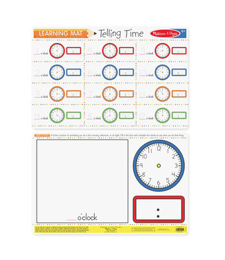 Melissa & Doug Telling Time Write-A-Mat