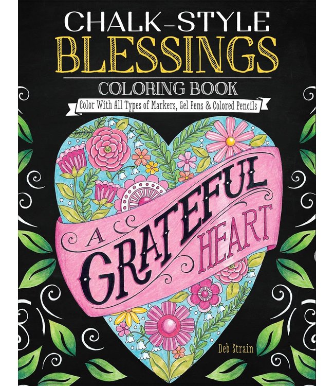 CHALK-STYLE BLESSINGS COLORING