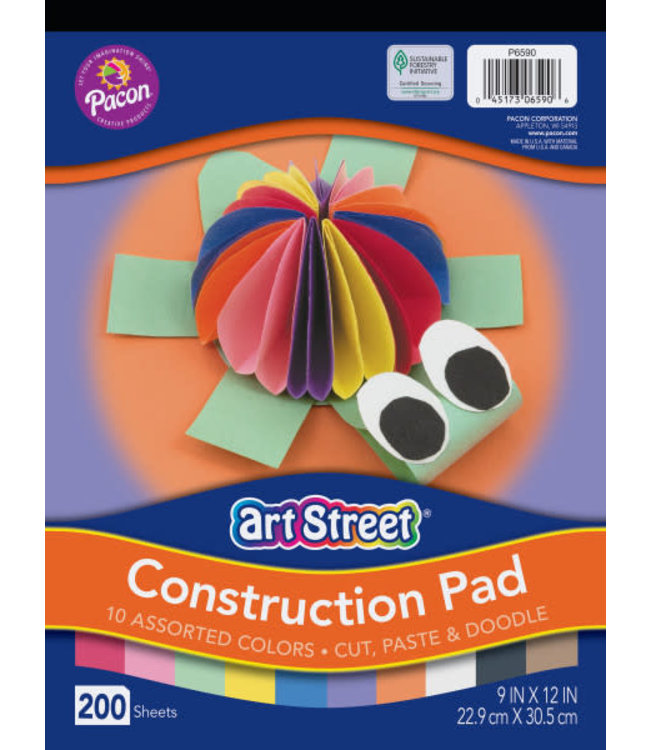 CONSTRUCTION PAD  9X12 ASST CT200