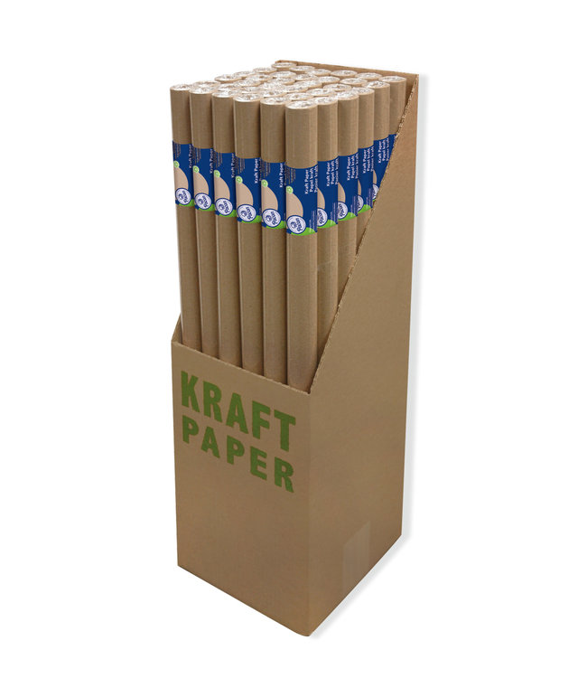 Kraft Roll Display, Natural Kraft, 30" x 30'