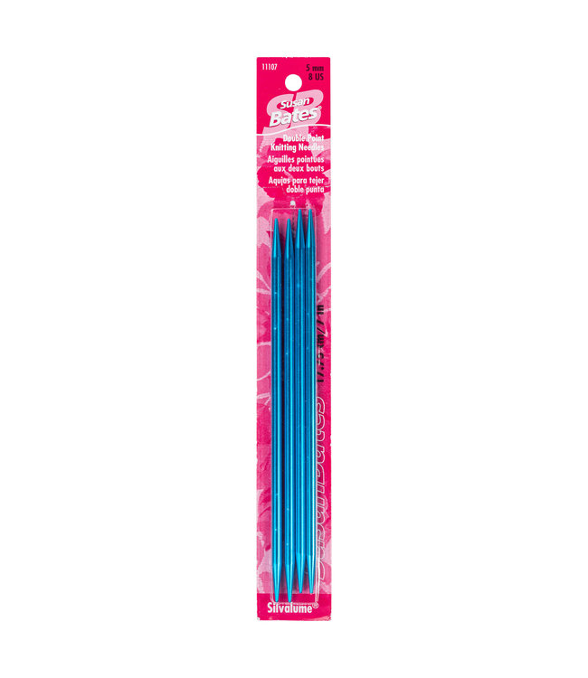4 Pack Silvalume Double Point Knitting Needle