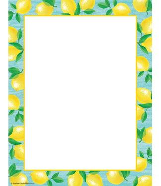 Teacher Created Resources Lemon Zest Computer Paper