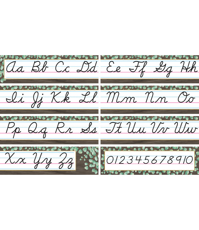 Eucalyptus Cursive Mini Bulletin Board