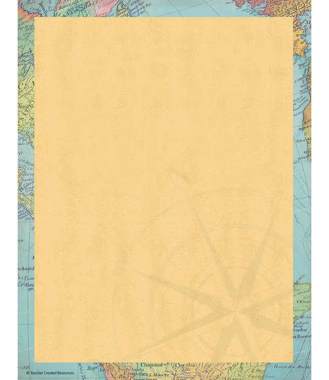 Travel the Map Computer Paper