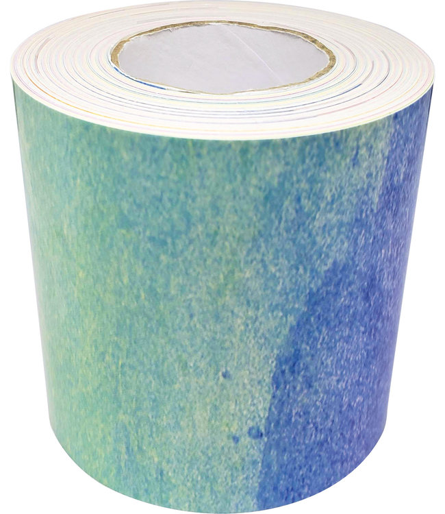 Watercolor Straight Rolled Border Trim