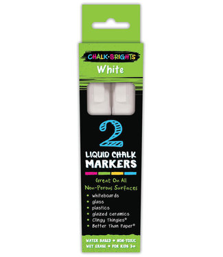 Teacher Created Resources Chalk Brights White Liquid Chalk Markers - 2-pack