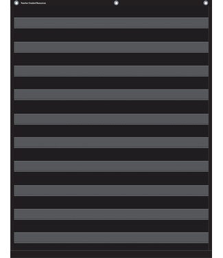 Teacher Created Resources Black 10 Pocket Chart (34" x 44")