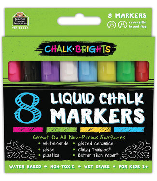 Teacher Created Resources Chalk Brights Liquid Chalk Markers - 8-pack