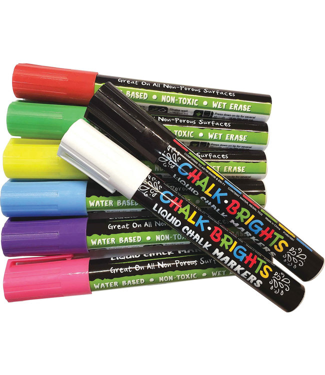 Chalk Brights Liquid Chalk Markers - 8-pack